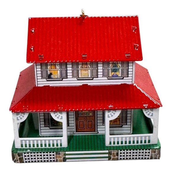 Hallmark Village Collection Set Of 4 Buildings Halls Station Mission Church Lot - Picture 9 of 16